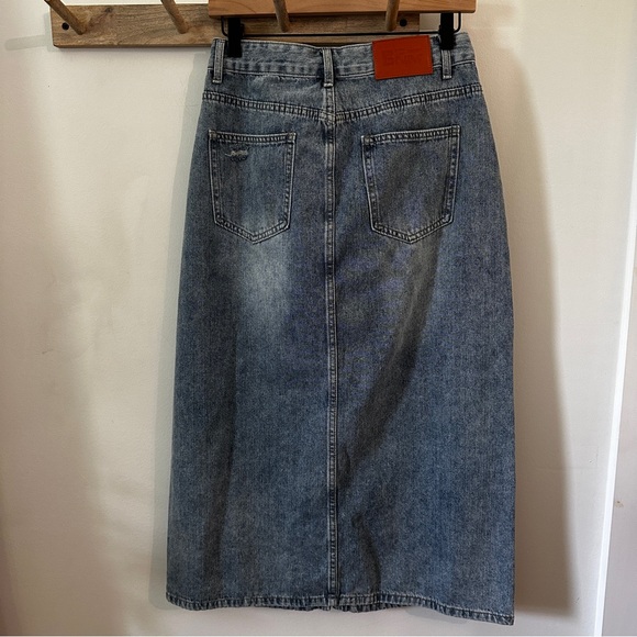 PRINCESS POLLY | Women’s Light Wash Denim Skirt size 6 - Picture 8 of 12